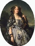 Franz Xaver Winterhalter Portrait of Sophia Alexandrovna Radziwill oil on canvas